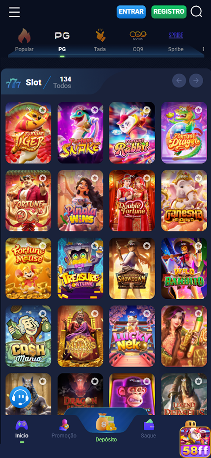 Prêmios Jogos 58ff.com